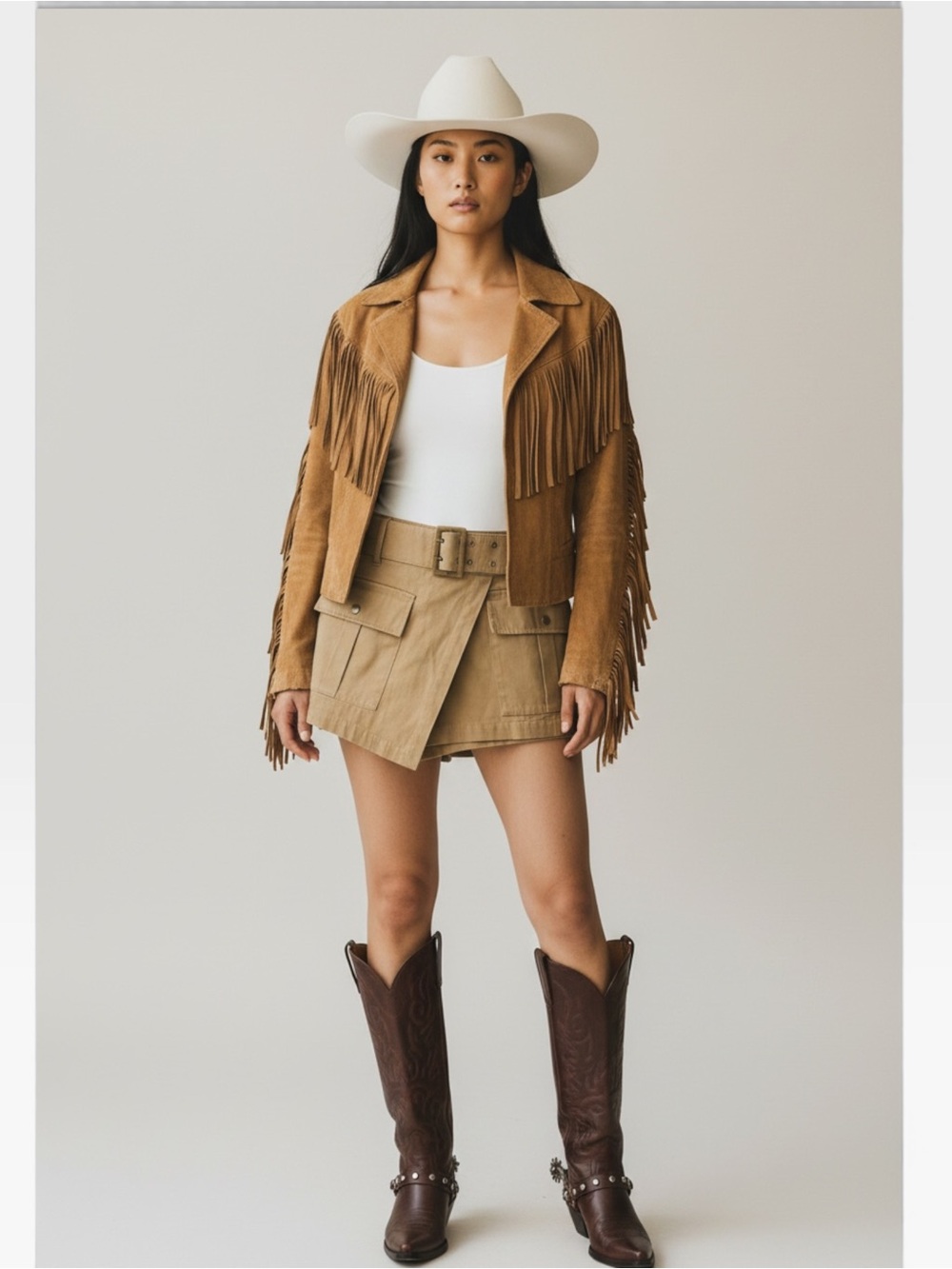 Zara utility style skort size small with big buckle design